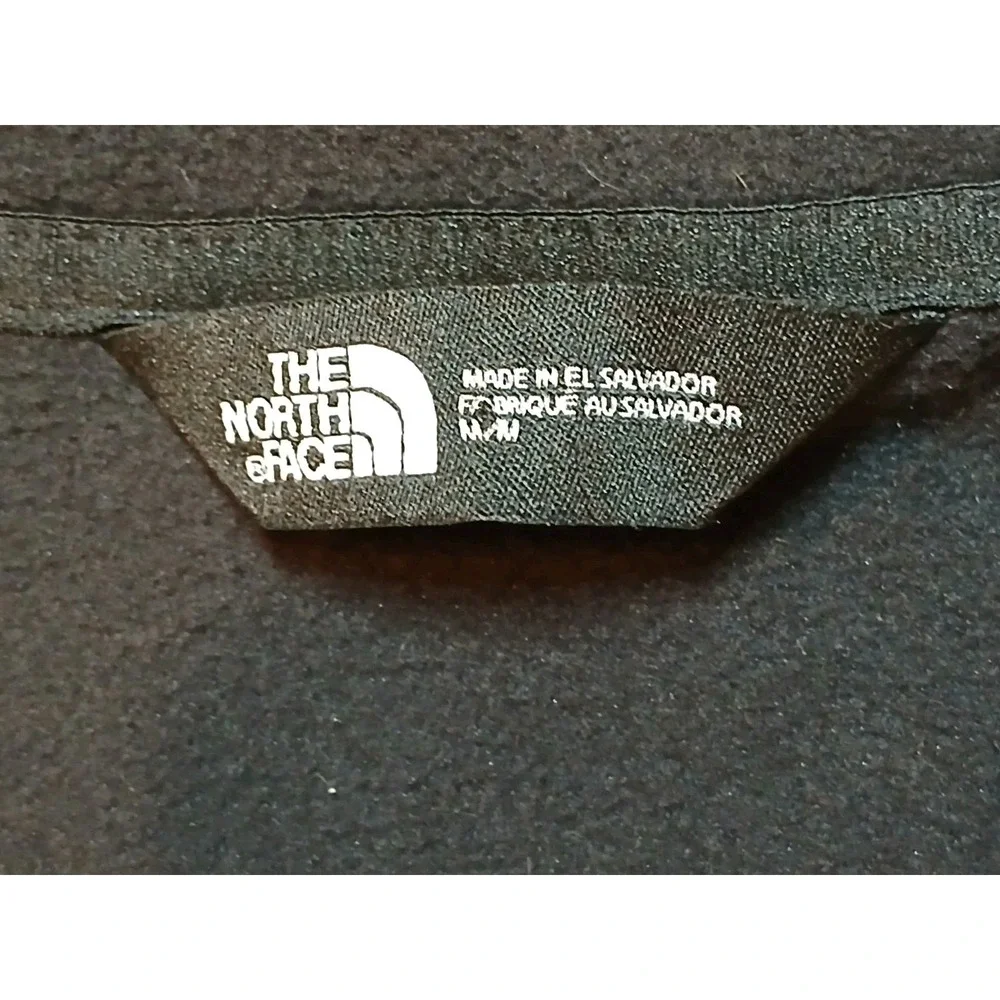 The North Face Glacier 1/4 Zip Fleece Jacket Men Medium Blue Black Pullover